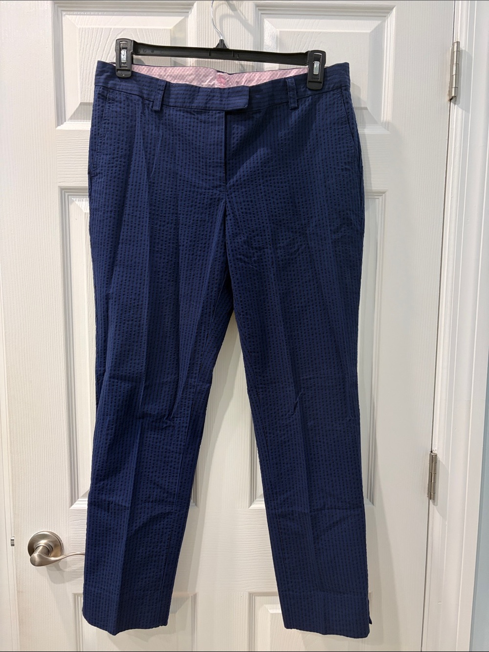 Brooks Brothers Blue and Navy Striped Seersucker Dress Pants